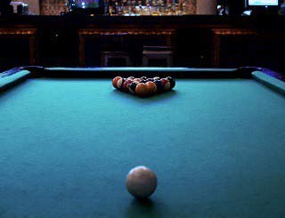 Pool table recovering with new pool table felt in Dayton